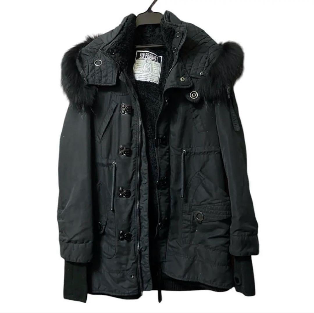 モッズコート ファー ミリタリー ブラック SLY y2k グランジ 00s