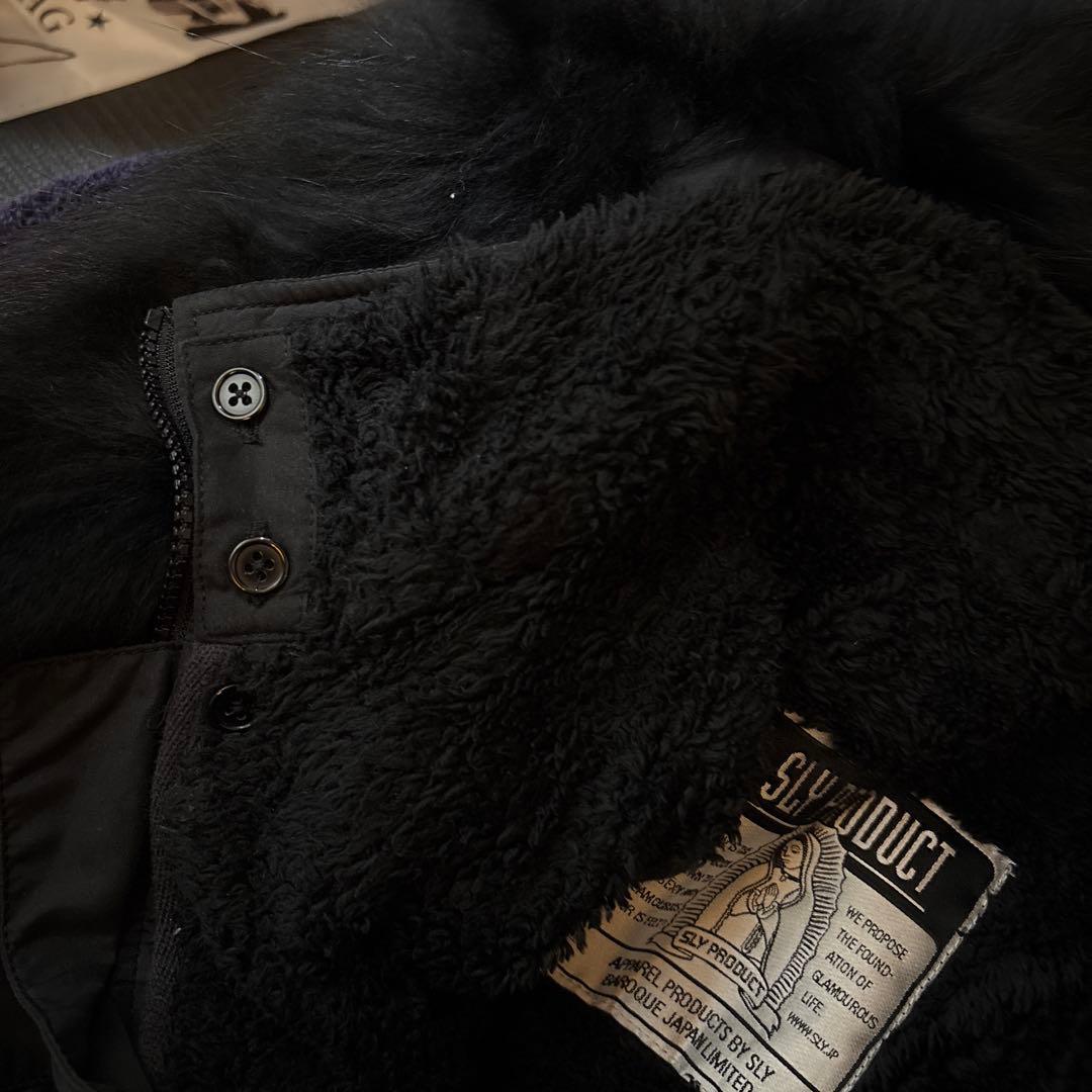 モッズコート ファー ミリタリー ブラック SLY y2k グランジ 00s
