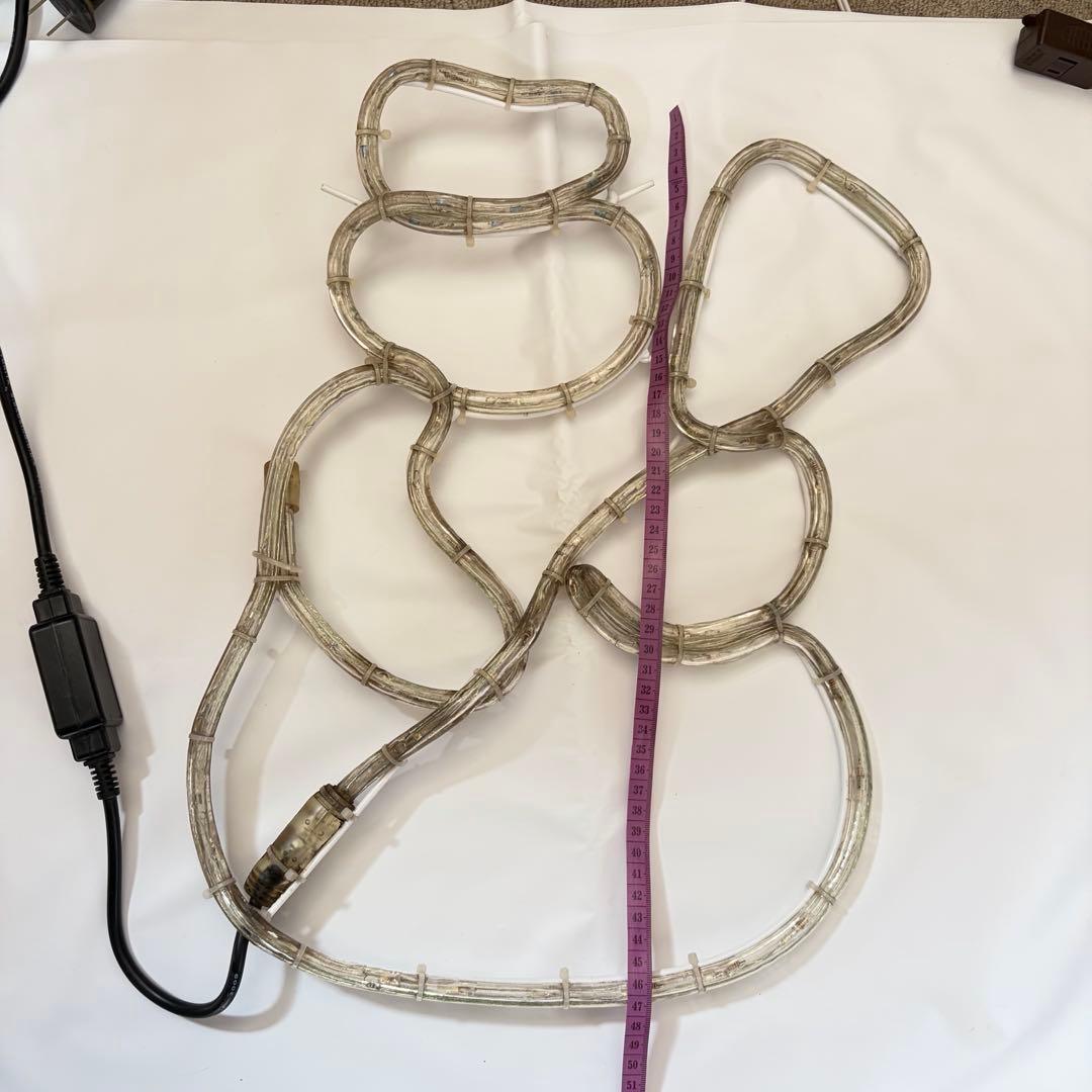 クリスマス イルミネーション 雪+雪だるま２個 ビッグサイズ LED 屋外ok