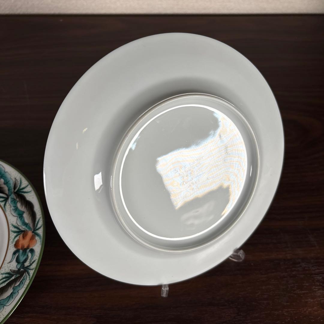 【未使用】Limoges Site Corot 手描きプレート 19cm 4枚