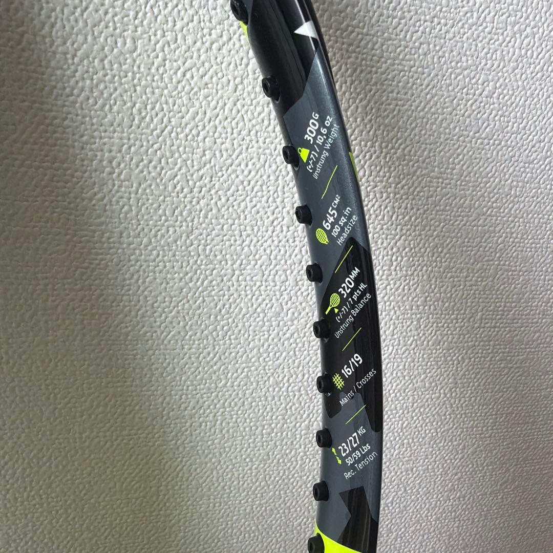 ど*ン様 Babolat Pure Aero 300g テニスラケット　グリップ