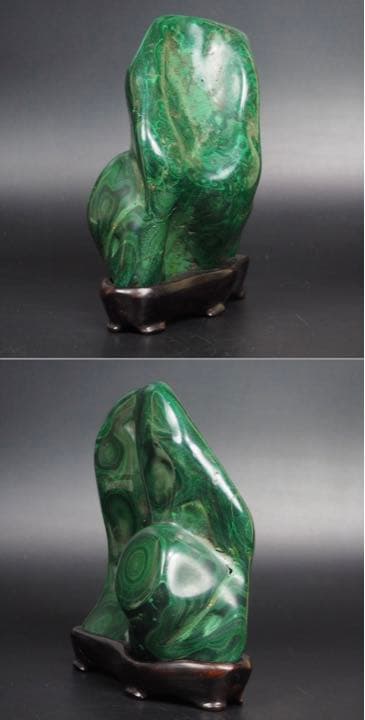 送料無料　天然石　綺麗な孔雀（クジャク）石置物　重さ2.7ｋｇ