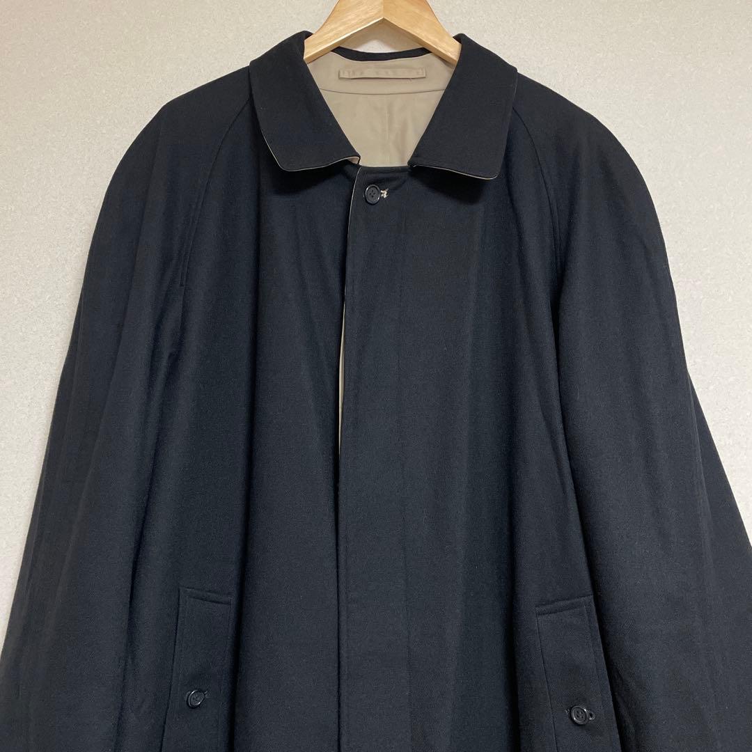 英国製 Vintage BURBERRY ウールアルパカ リバーシブルコート