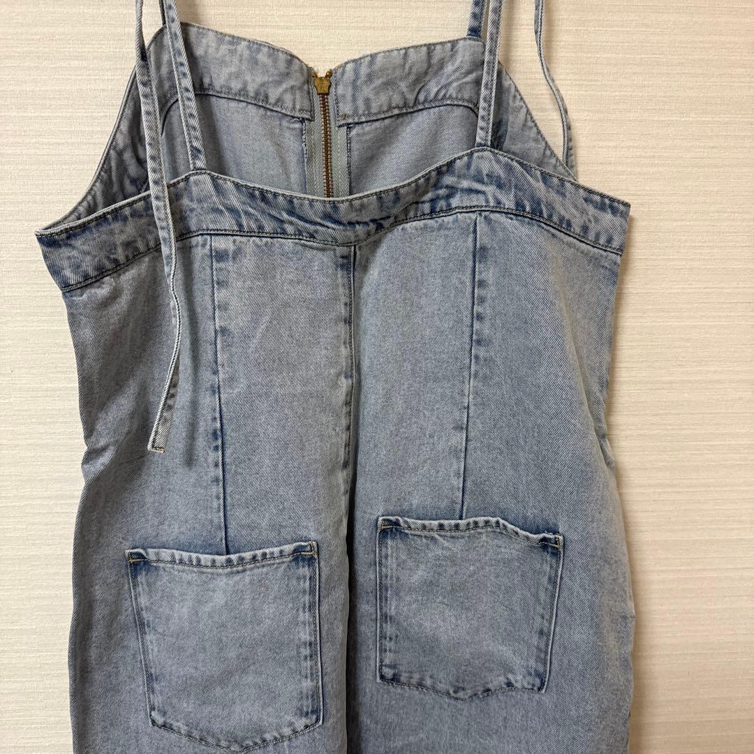 DouDou リヨセル　デニム　ジャンスカ