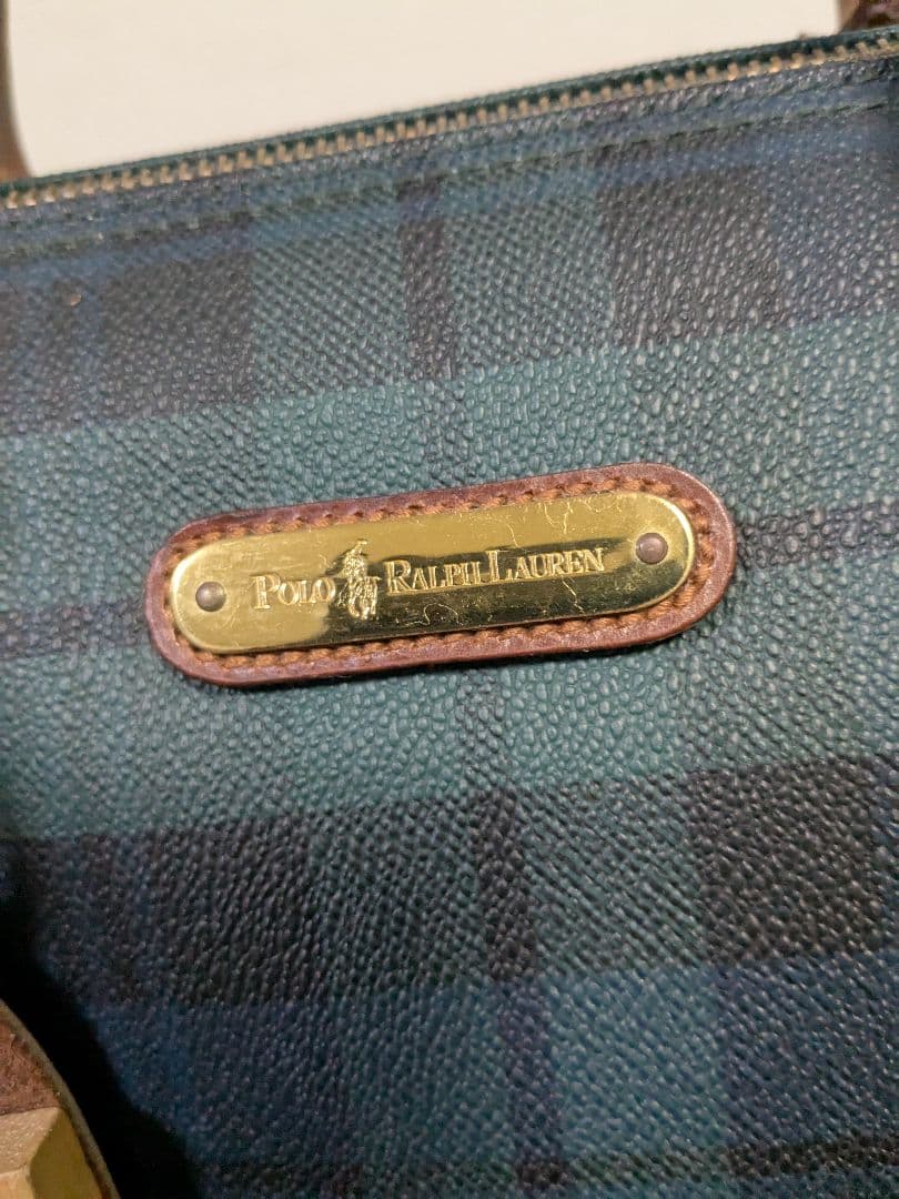 美品 Polo Ralph Lauren ラルフローレン バッグ ミニ ボストン