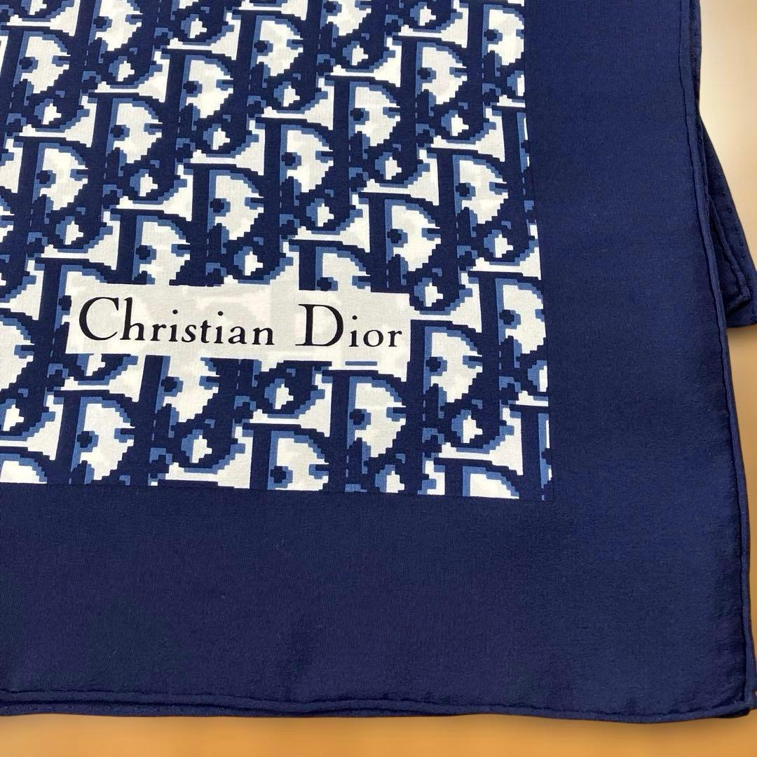 わ*こ様 クリスチャン ディオール トロッター柄 スカーフ　 シルク100%