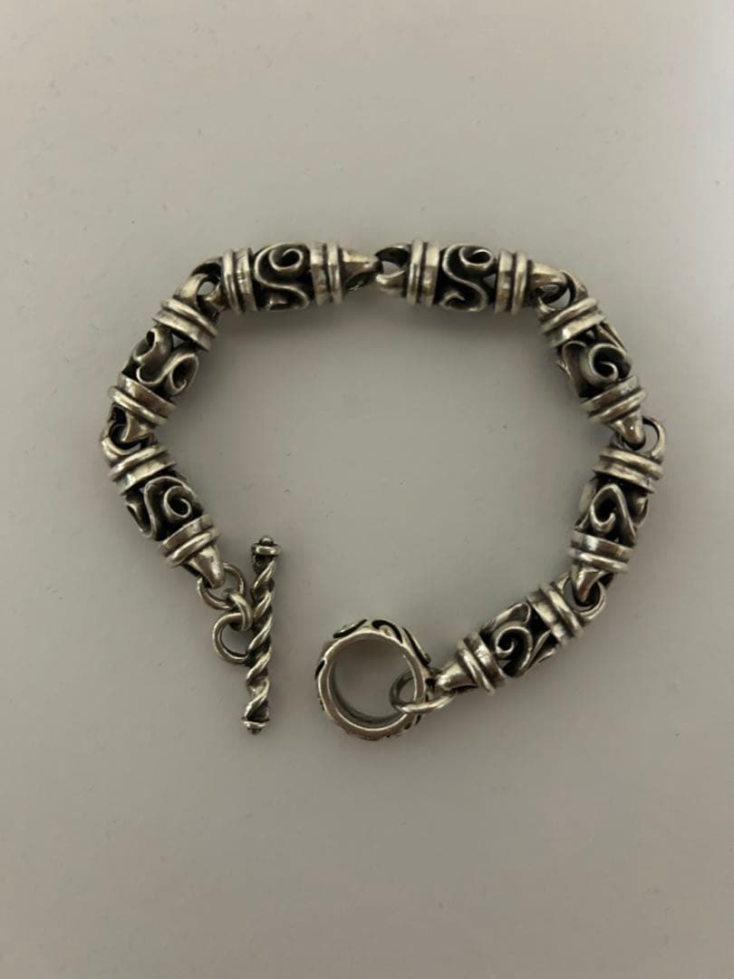 アルズニ ALZUNI シルバー950 ローラー ブレスレット 全長約23㎝