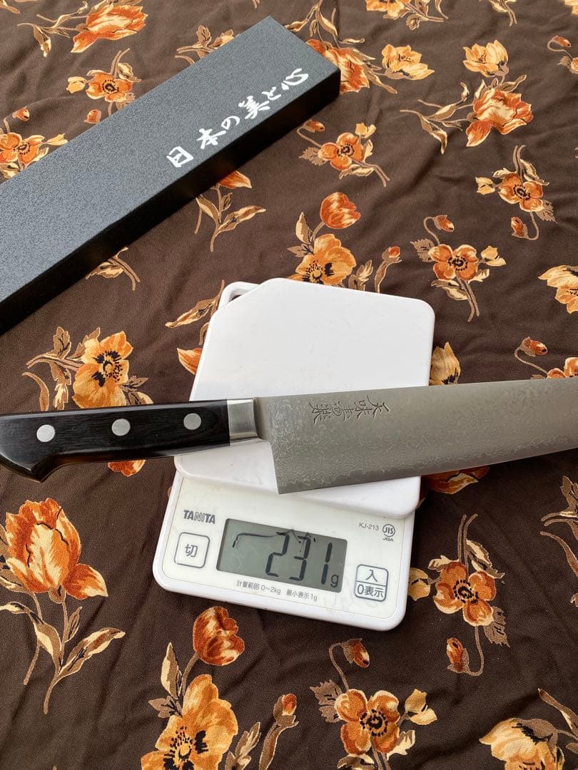 「天味寿楽」牛刀包丁 240mm VG10 ダマカス