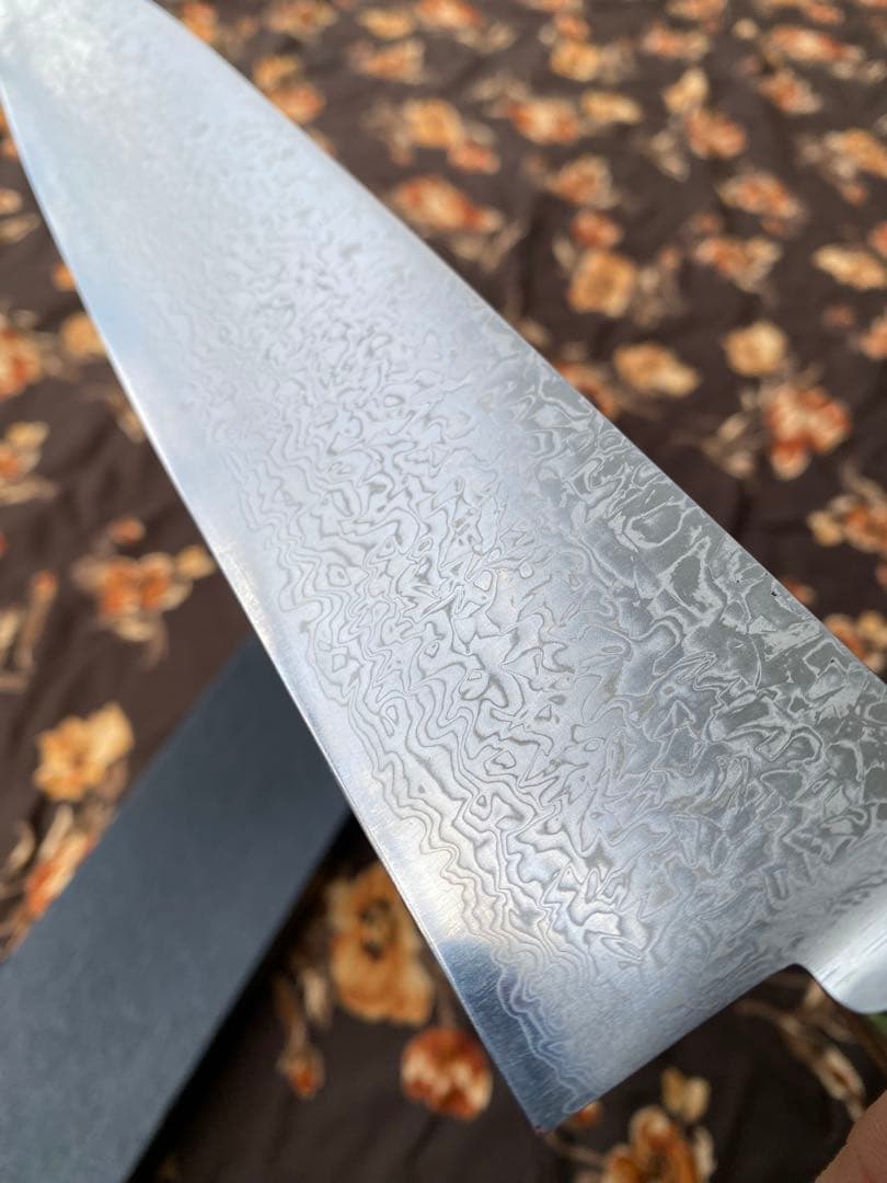 「天味寿楽」牛刀包丁 240mm VG10 ダマカス