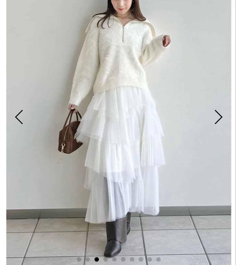 新作FRAY.I.D アルパカシャギーニット　セットアップ　完売商品【新品】