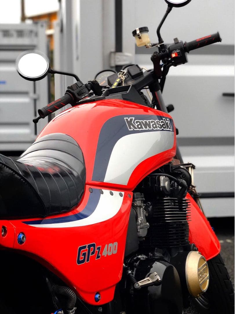 GPZ400F黒 スリムシート 合成皮革