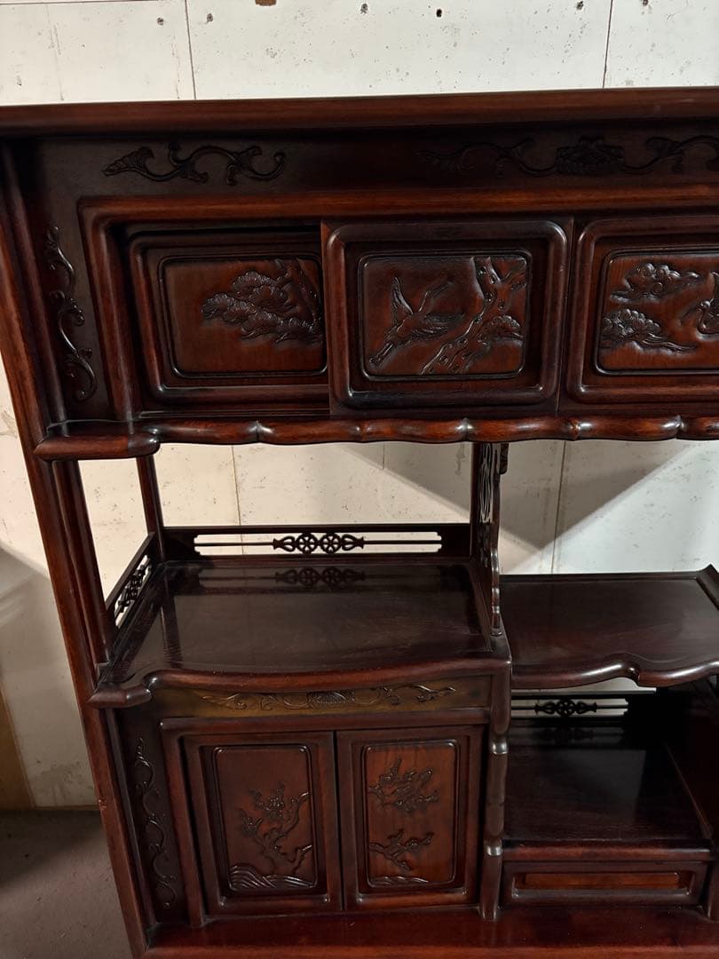 茶箪笥　引き出し割れあり　写真でご確認ください。