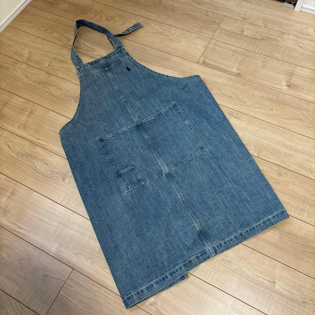 ■美品未使用品■ Ralph Lauren ラルフローレン デニム エプロン