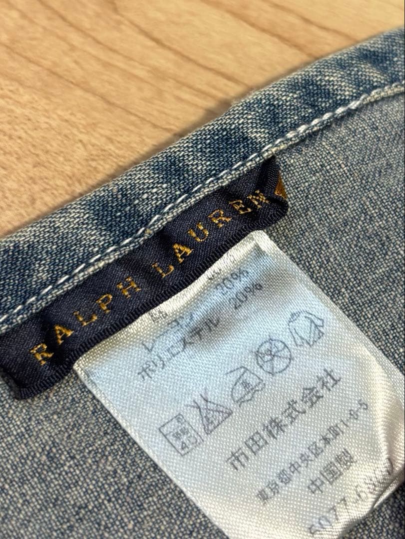 ■美品未使用品■ Ralph Lauren ラルフローレン デニム エプロン