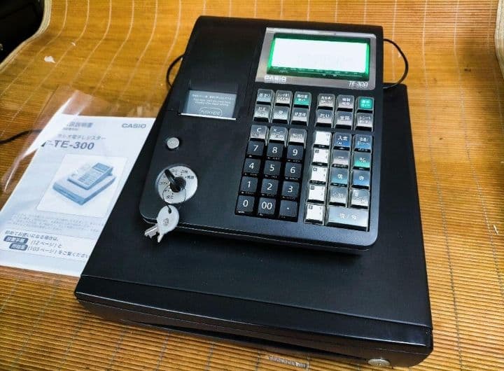 カシオレジスター　TE-300　フル設定無料　 送料無料人気機種　110033