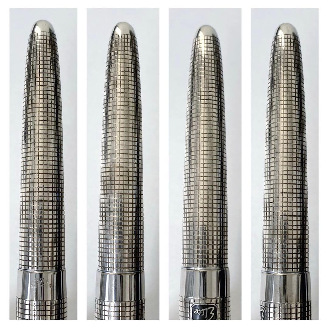 PILOT パイロット エリート スターリングシルバー 万年筆 ペン先 18K