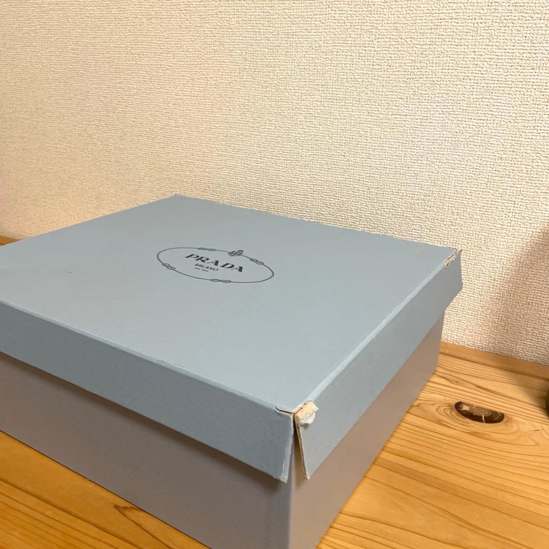 PRADA ペガサススニーカー （37）ブラック/ホワイト