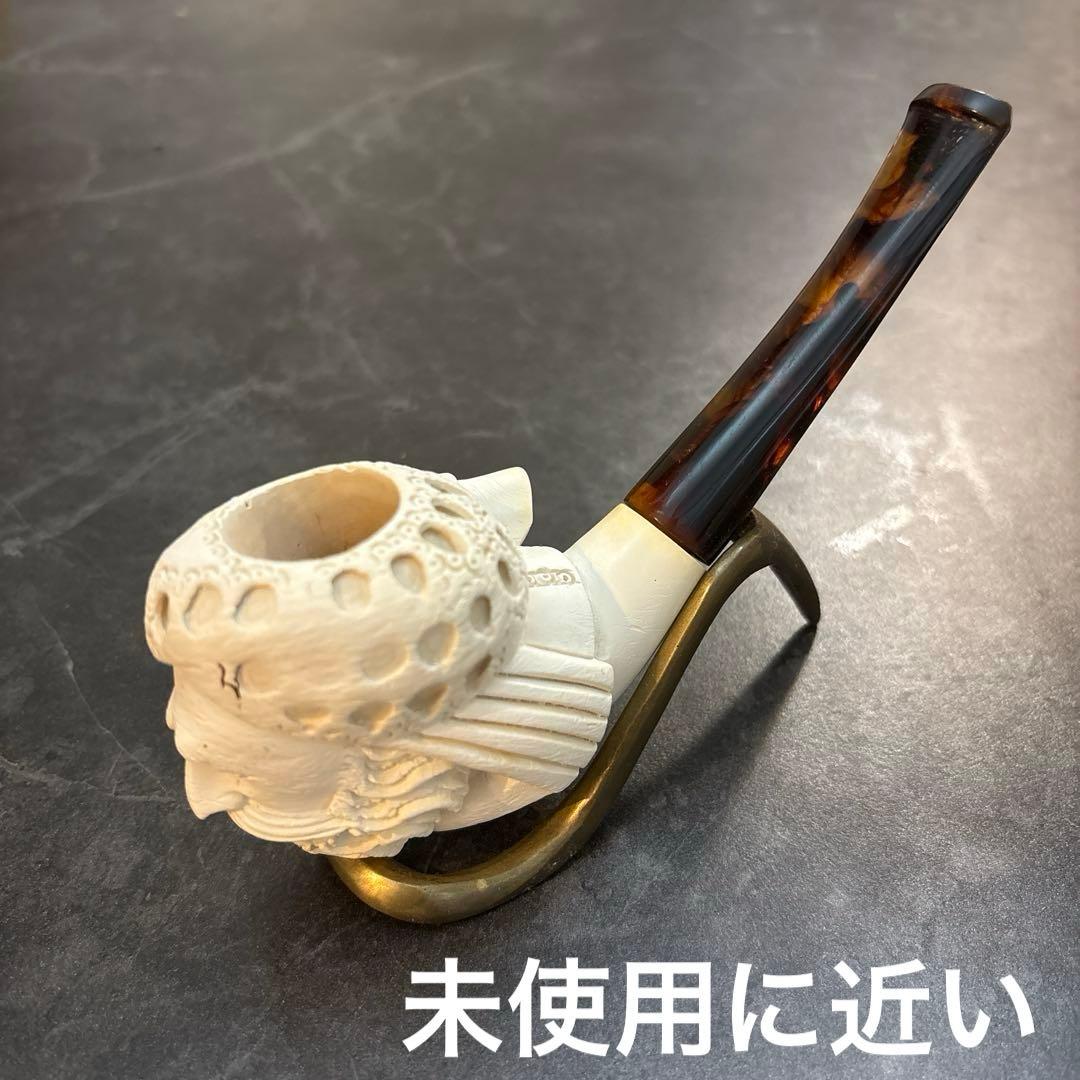 極上彫最高級 トルコ メシャムパイプ 海泡石 スルタン ターバン