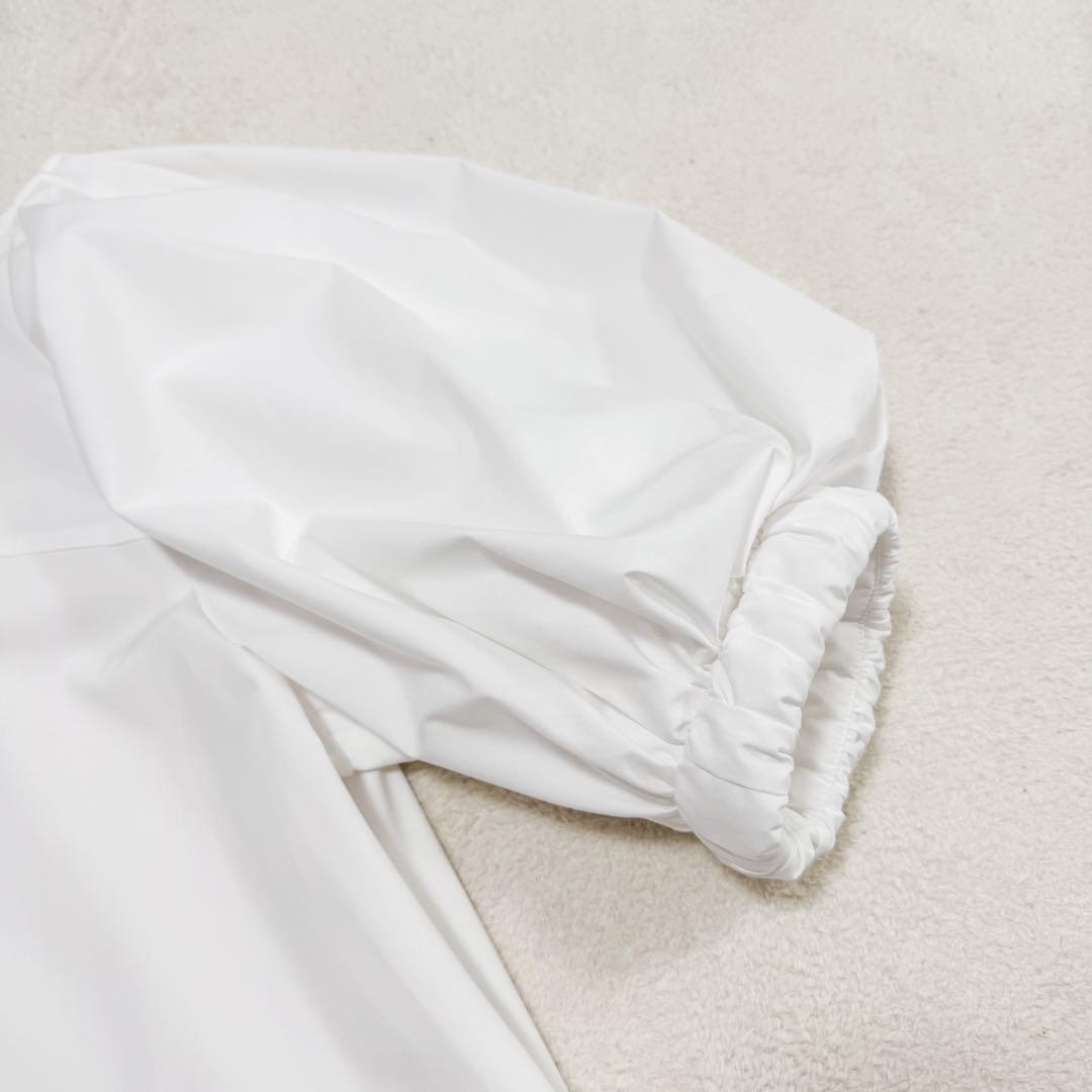 美品 ハッシュニュアンス 笹川友里さんコラボ パフスリーブ 半袖ブラウス 白 1