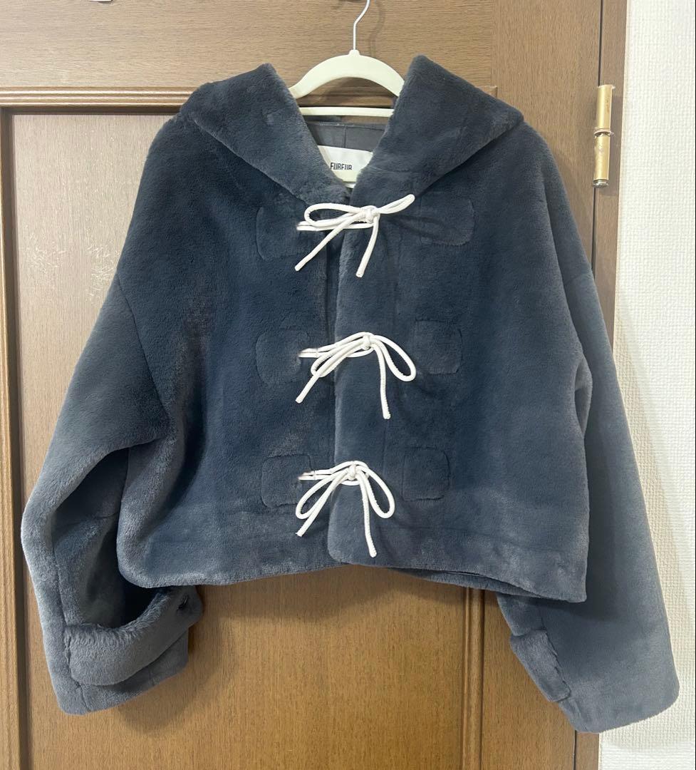 FURFUR リボンショートダッフルコート