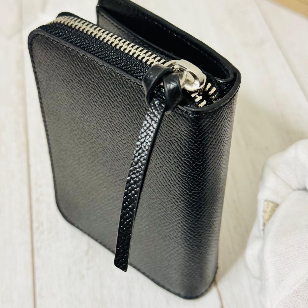 未使用級✨AMIParis アミパリ 箱付レザーウォレット 二つ折 ミニ財布