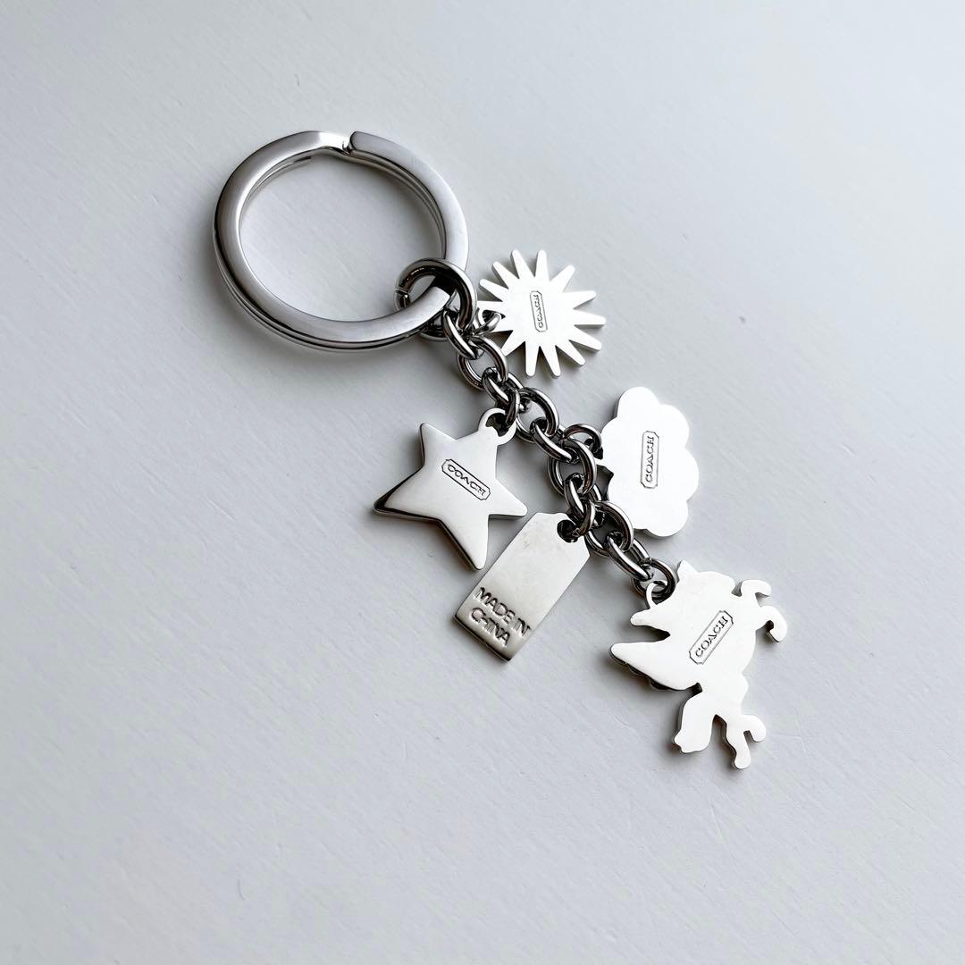 コーチ バッグチャーム ペガサス キーリング キーホルダー 新品 レア