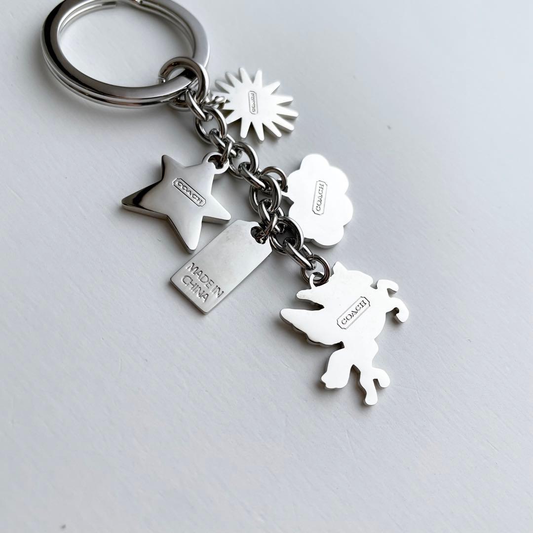 コーチ バッグチャーム ペガサス キーリング キーホルダー 新品 レア