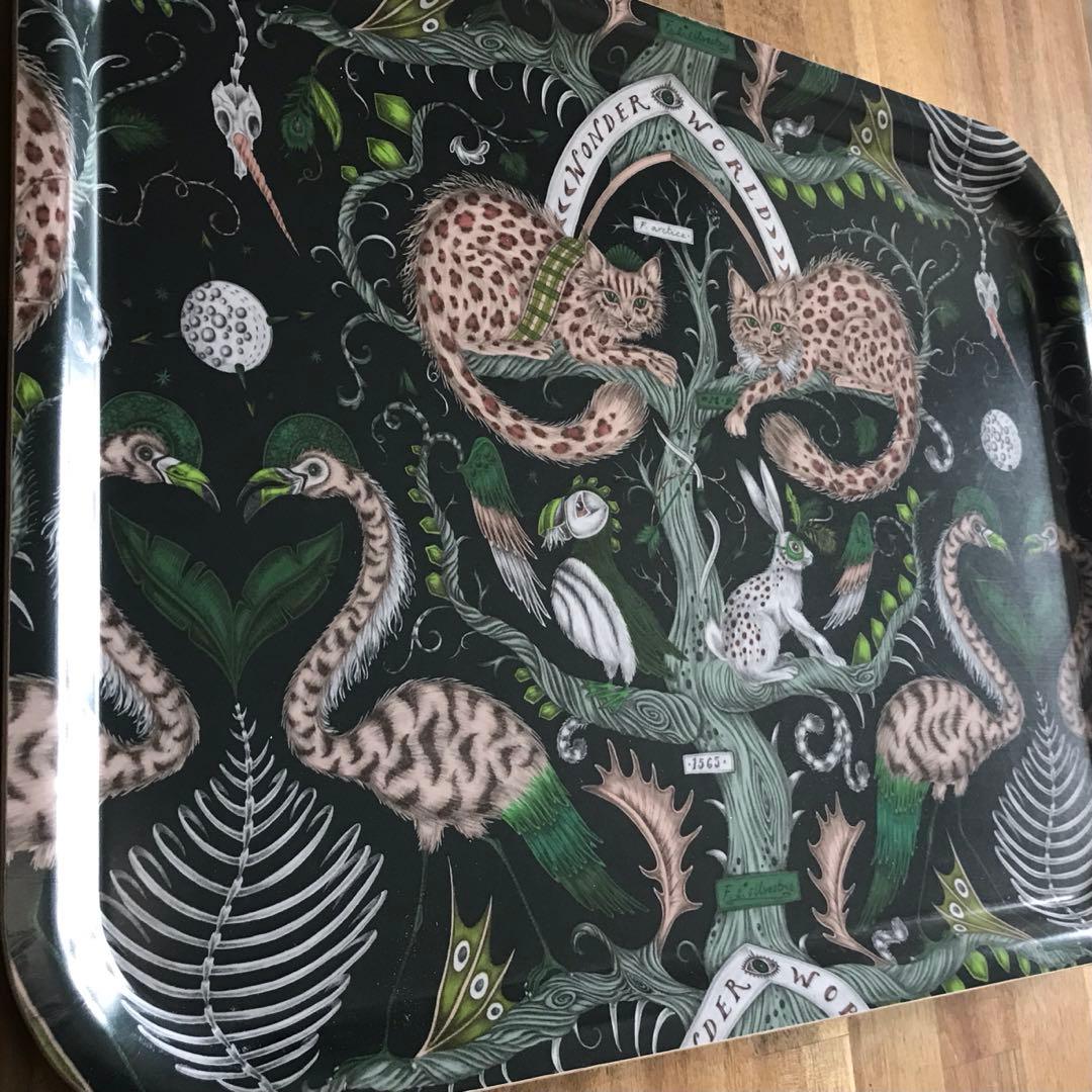 北欧ブランドjamidaのデザイナーズトレー / やまねこ【43×33cm】