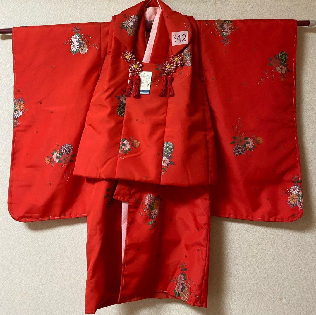 No.342子供着物6点セット新品未使用品3歳用七五三