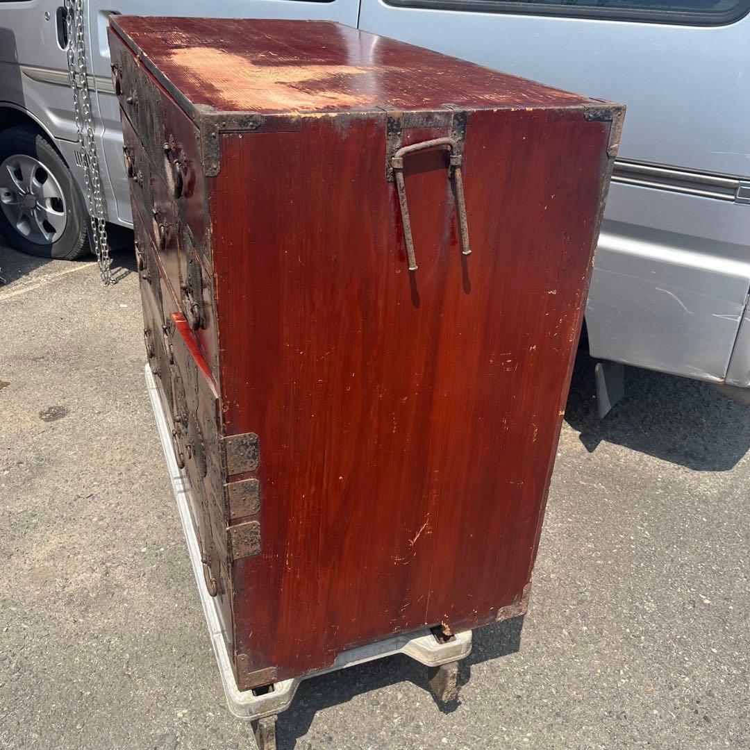 【アンティーク】昭和レトロ 時代箪笥 仙台箪笥 和簞笥 和風キャビネット 古民家