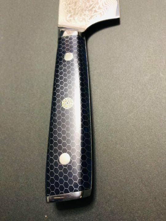 VG10 67層ダマスカス牛刀包丁　205mm【玄武】