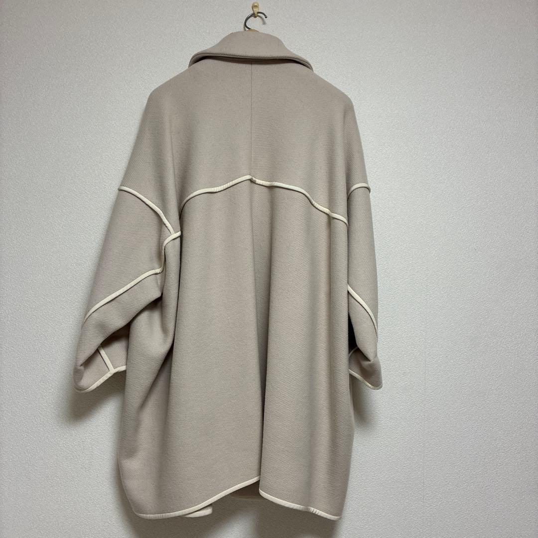 お値下げ　クロエChloé パイピングロングコート ジップアップアウター