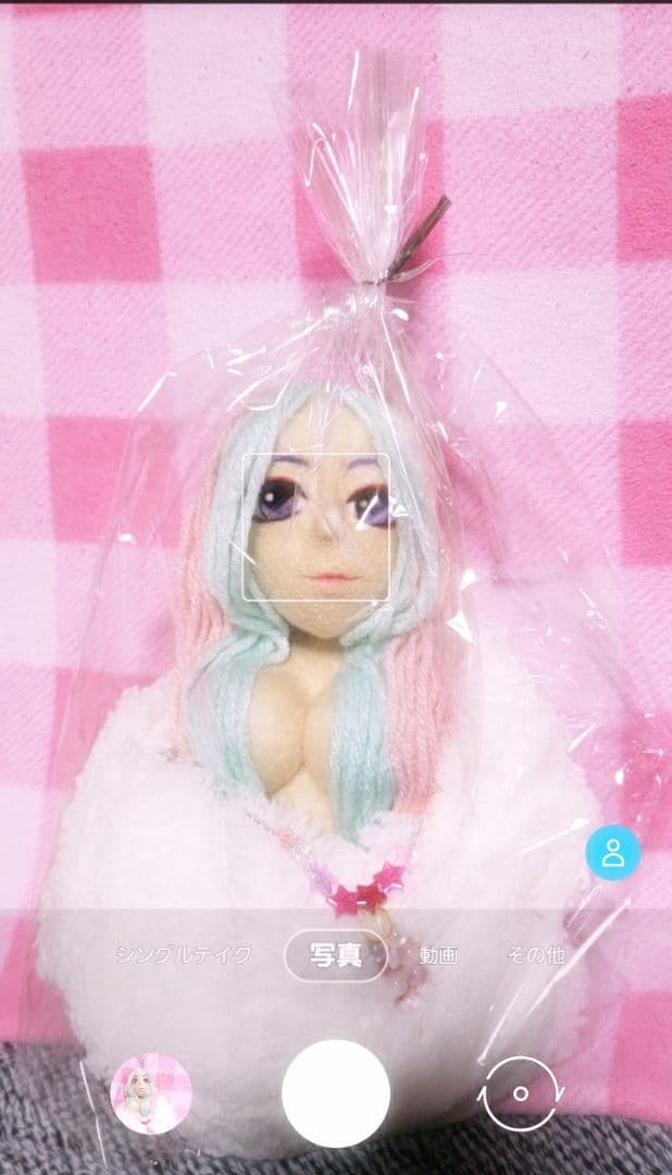 羊毛フェルト　お姉さん　女性　ハンドメイド　美女　美人　インテリア　1点もの　美