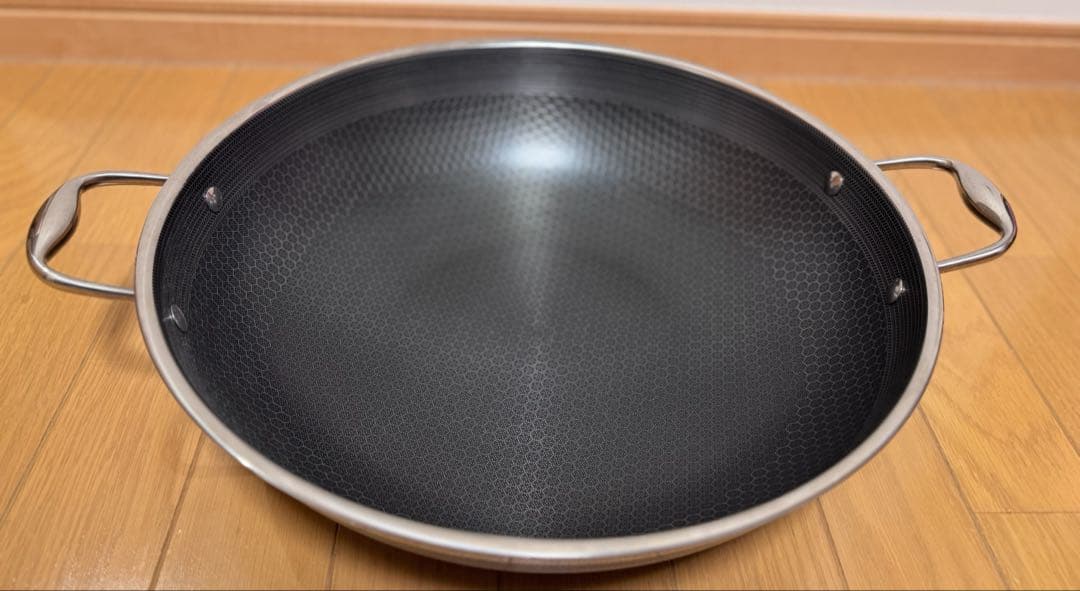HEXCLAD 36cmハイブリッド中華鍋 蓋付