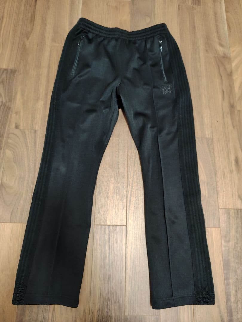 ニードルズ トラックパンツ ナロー S 黒 ブラック