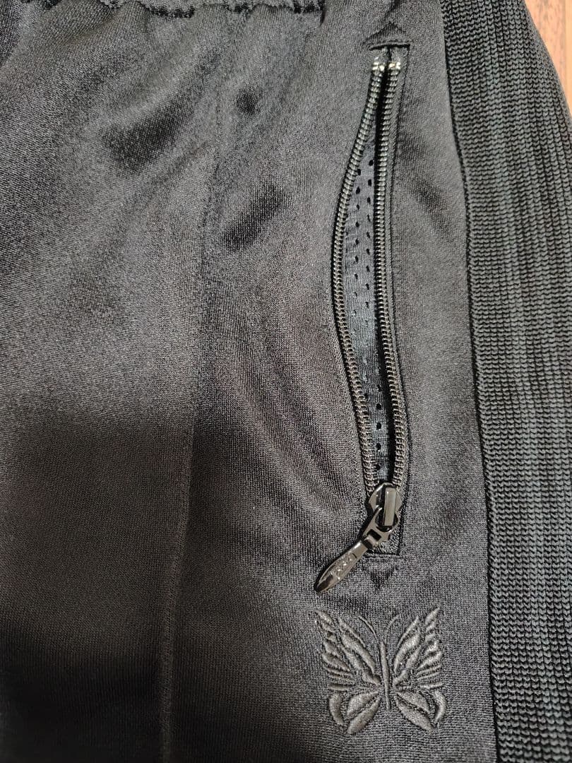 ニードルズ トラックパンツ ナロー S 黒 ブラック