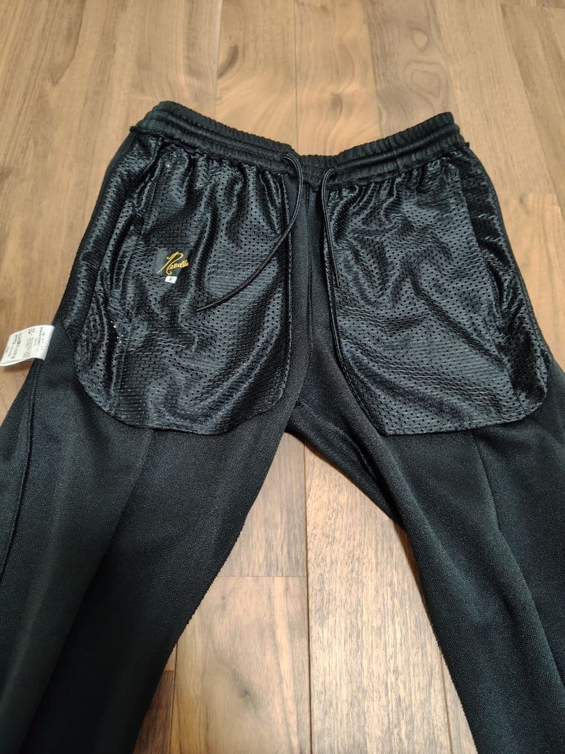 ニードルズ トラックパンツ ナロー S 黒 ブラック