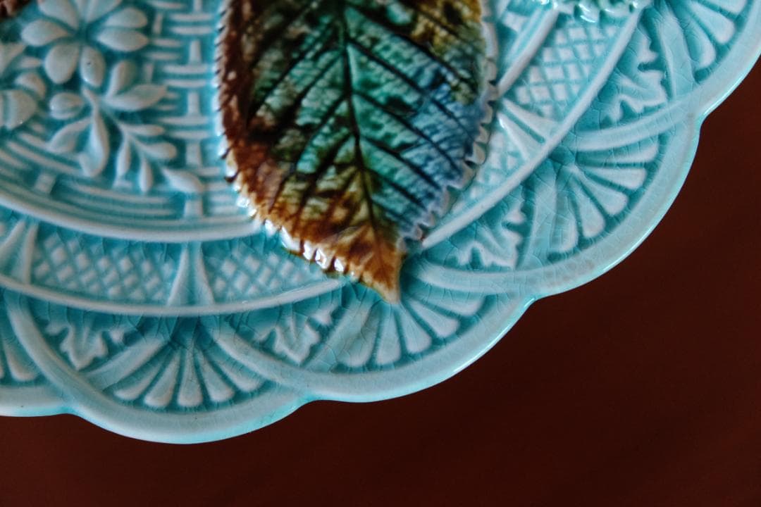 アンティーク ロールストランド プレート お皿 検/フランス ブルーフルーテッド