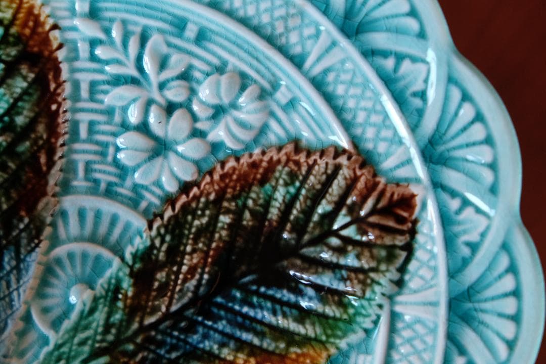 アンティーク ロールストランド プレート お皿 検/フランス ブルーフルーテッド