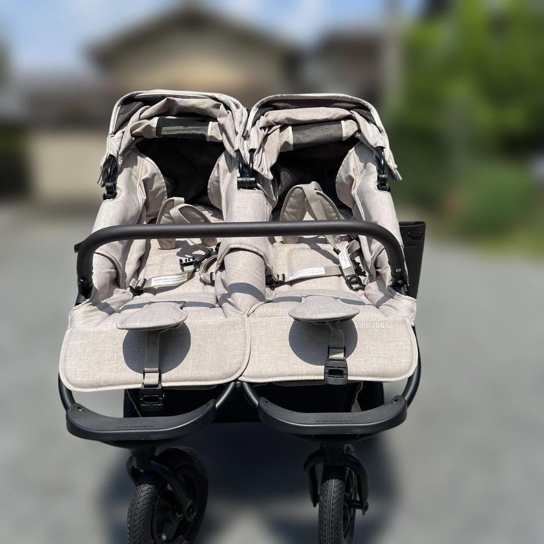 AIRBUGGY ココダブル　エアバギー　双子　2人乗　美品