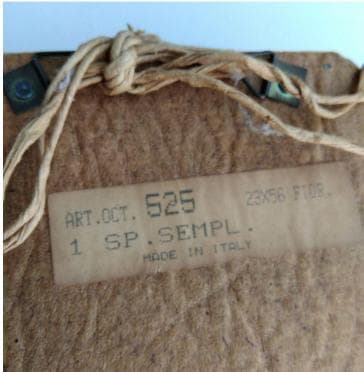 イタリア製 花柄装飾ミラー　八角形フレーム　キー・アクセサリー収納