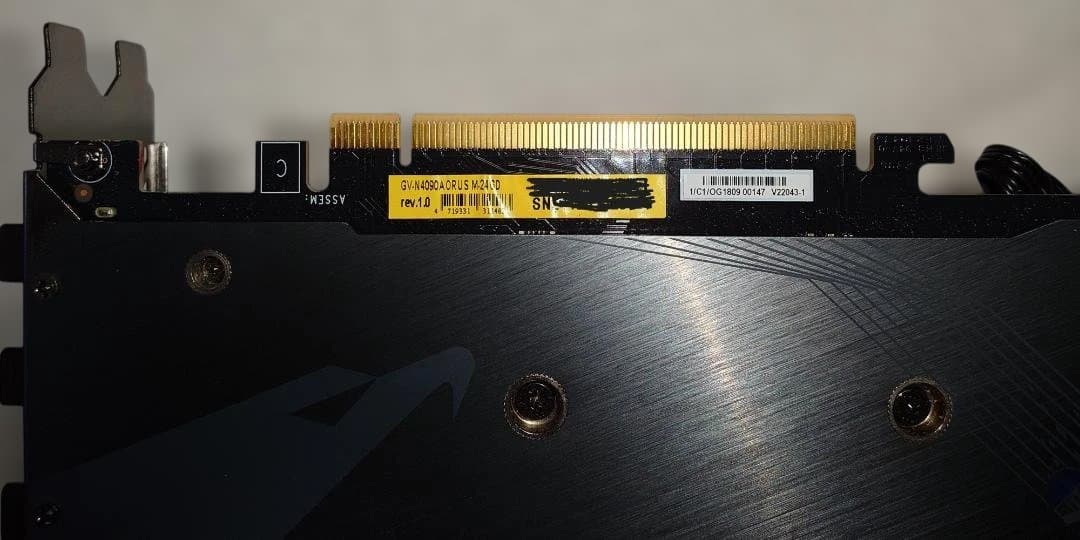 グラフィックボード・グラボ・ビデオカード GIGABYTE RTX4090 GV-N4090AORUS M-24GD