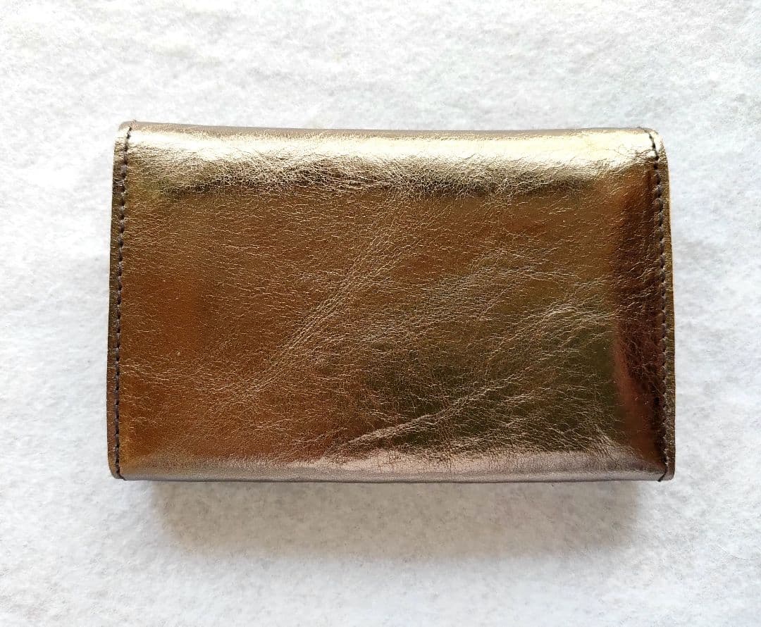 【新品】イルビゾンテ 二重フラップ ケース カード入れ ブロンズ