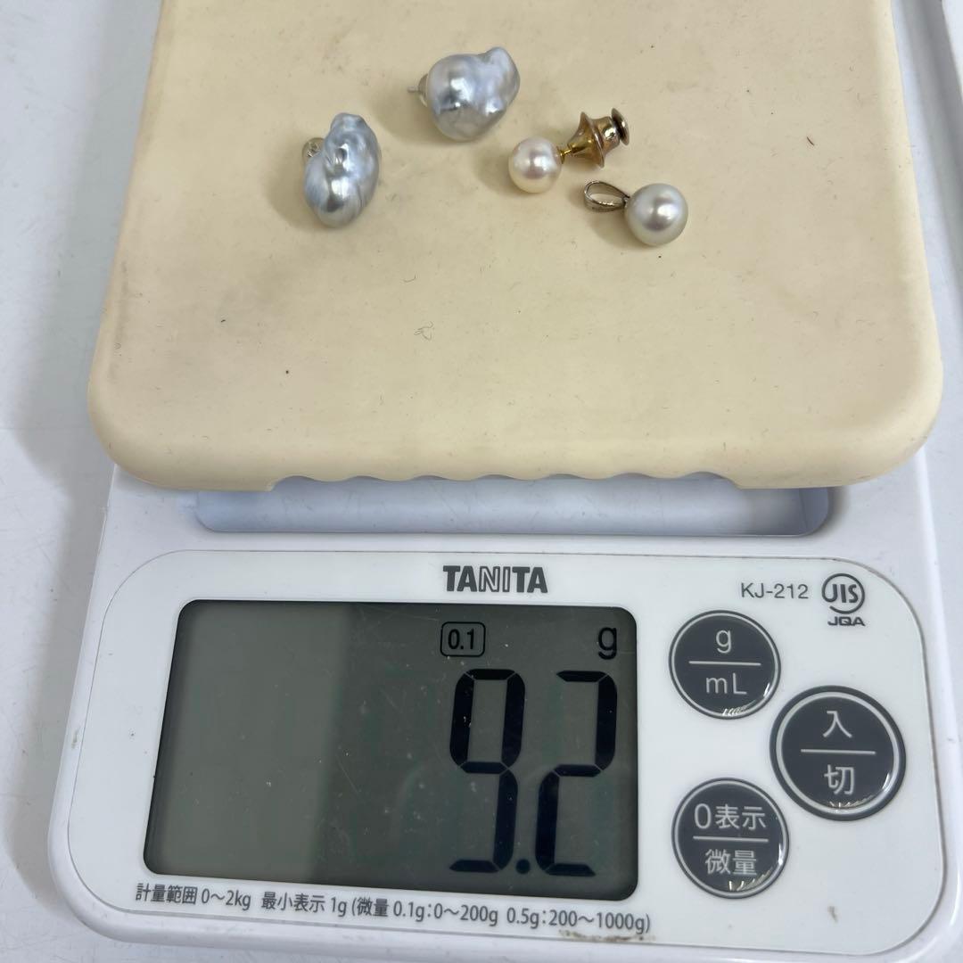 K18・WGK14刻印　ネックレストップ　タイピン　9.2g 東K8-0112①