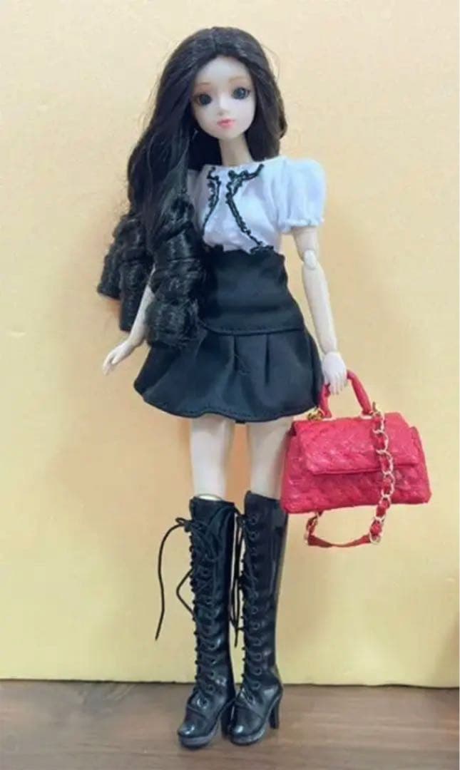 ★ハンドメイド★ ミニチュア 2wayキルティングバッグ レッド アウトフィット