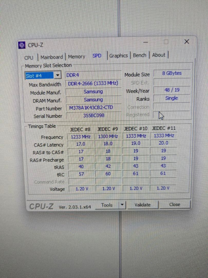 Samsung DDR4 2666 8GB ×2 計16GB