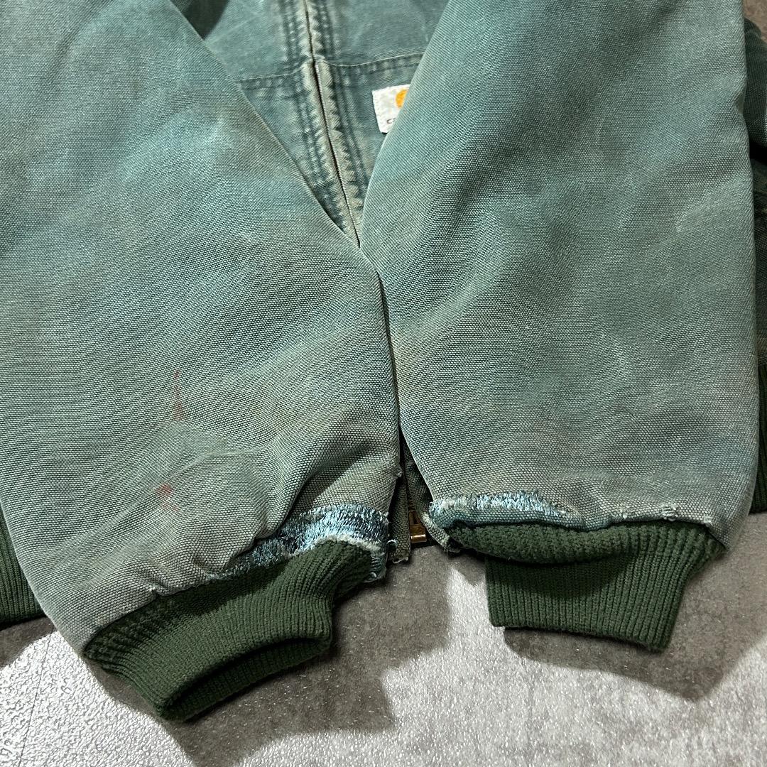 80-90s 星タグ USA製 グリーン カーハート アクティブジャケット