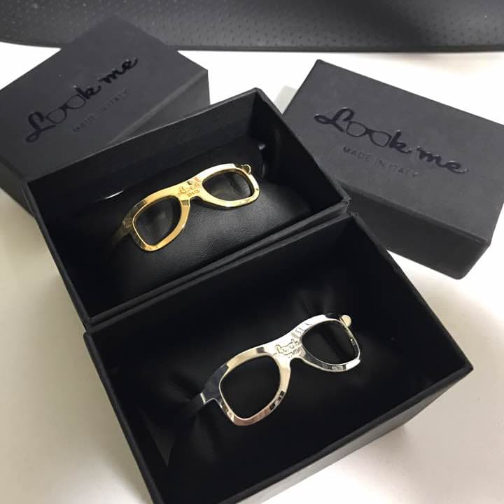 lookme ルックミー バングルMサイズ ゴールドシルバー2個セット