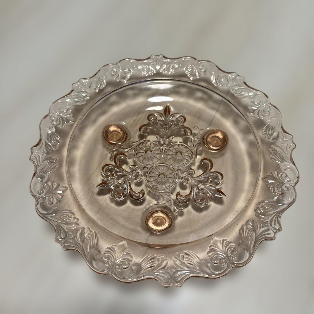 アンティーク雑貨　大皿　ガラス