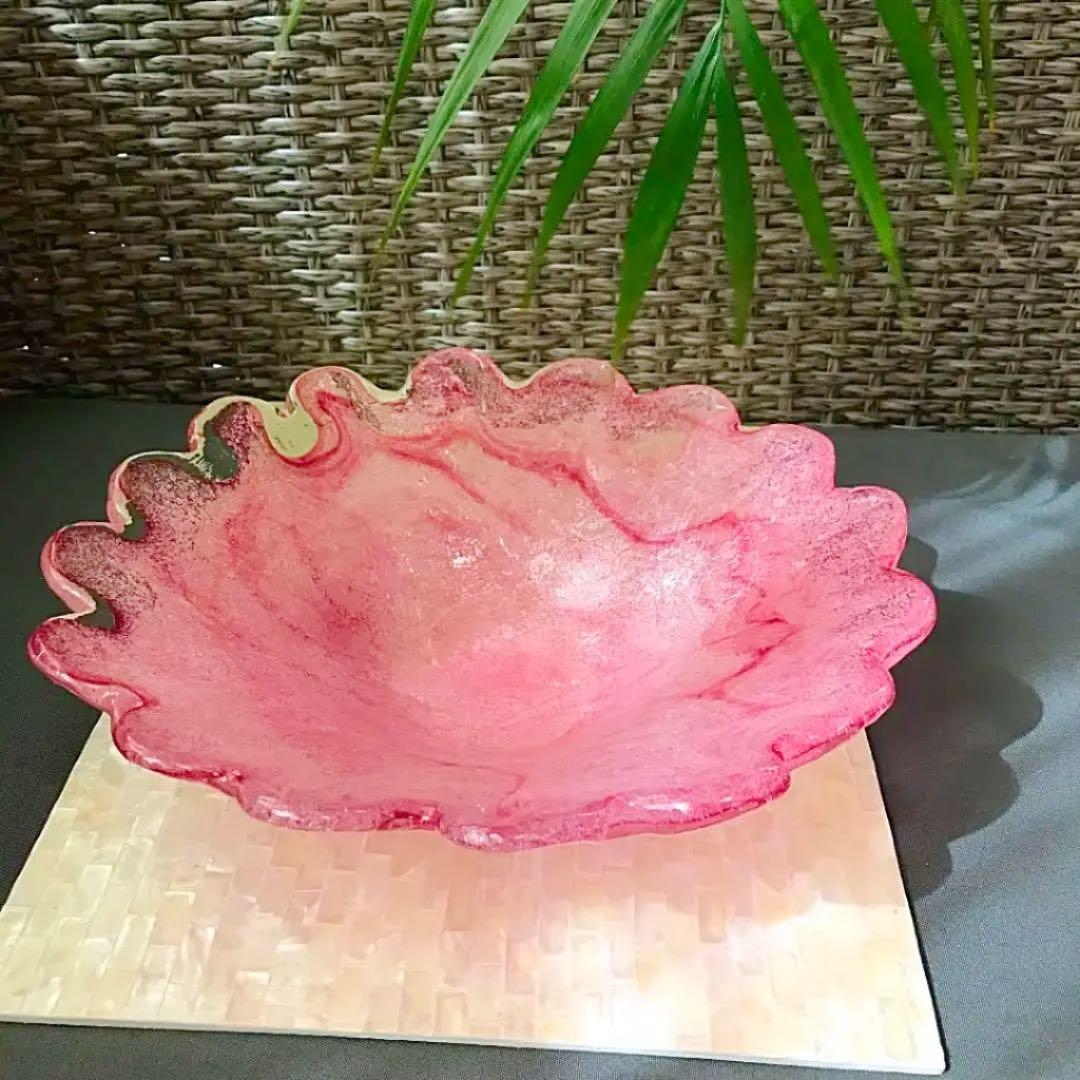 手作りガラス 大皿